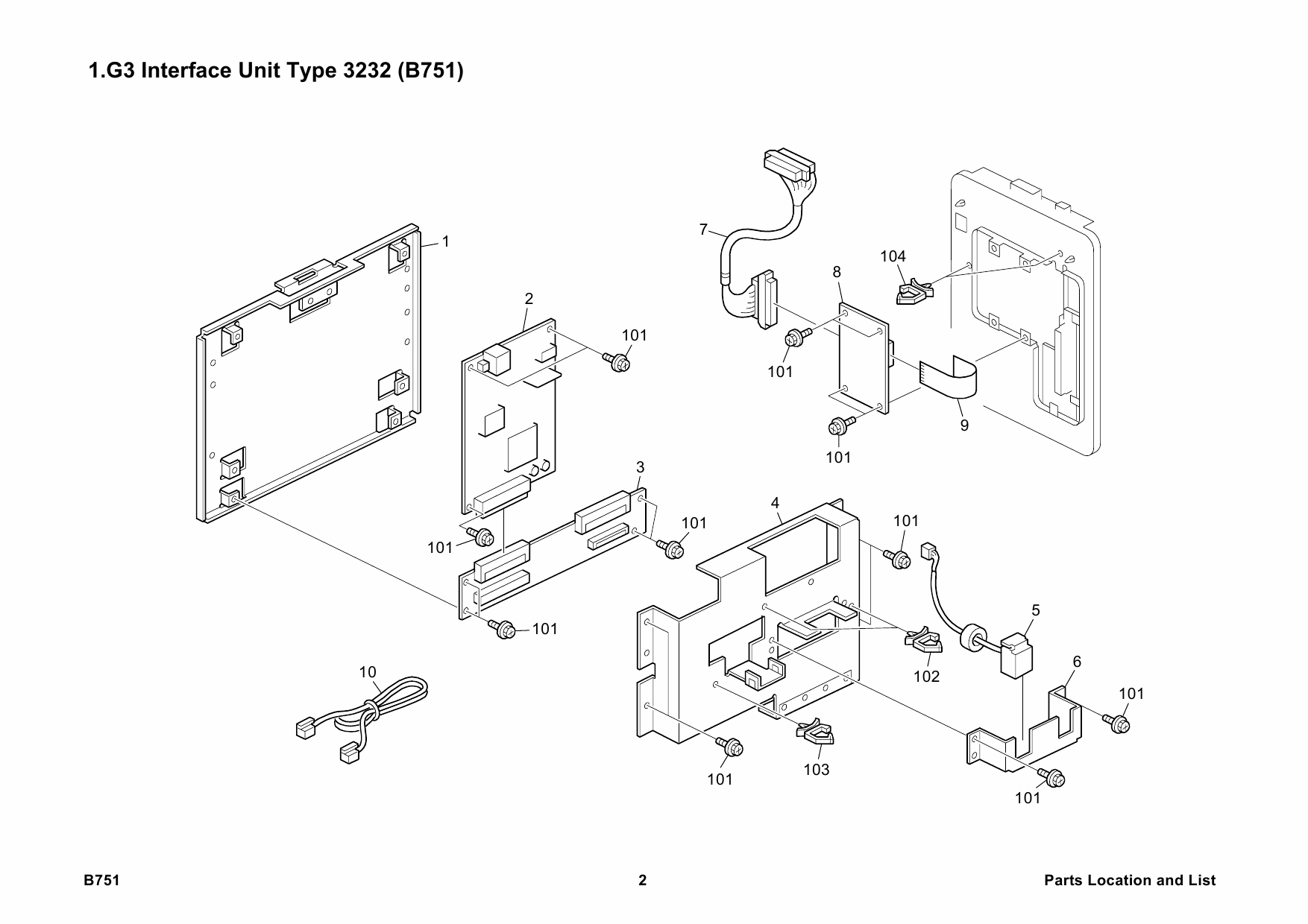 RICOH Options B751 G3-INTERFACE-UNIT-TYPE-3232 Parts Catalog PDF download-4 RICOH Options B751 G3-INTERFACE-UNIT-TYPE-3232 Parts Catalog PDF download-4